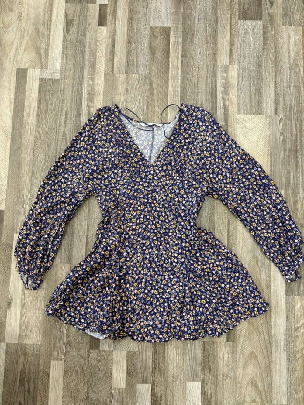 NWOT Zara Ditzy Floral Dress with Skater Style Skirt Medium